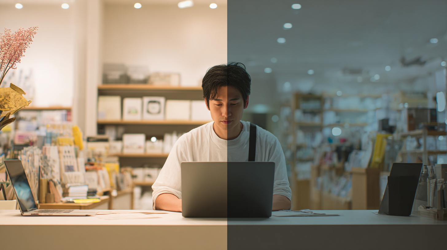 販売職から事務職へ転職した方のイメージ