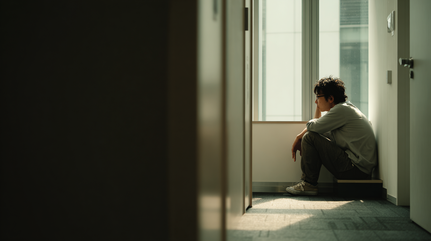 サービス業の人間関係が原因で辞めたいと悩む人のイメージ